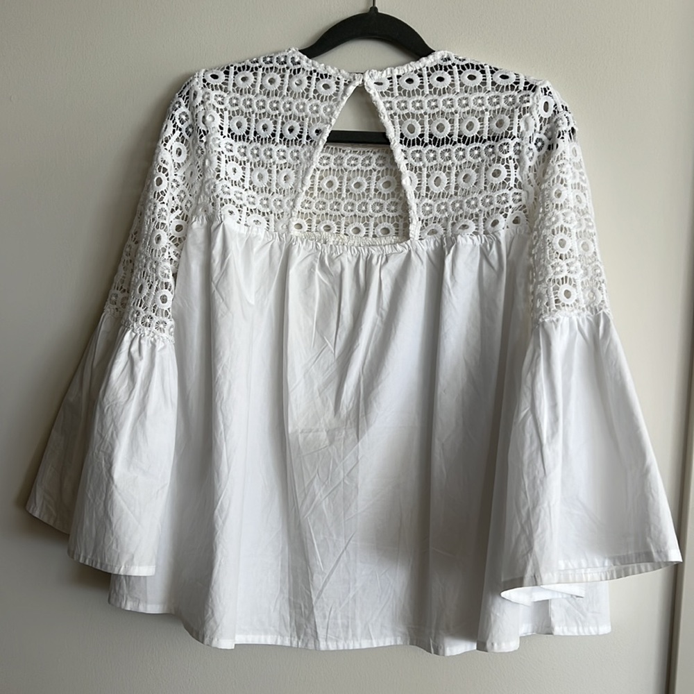 Endless Rose White Lace Top - Picture 5 of 11